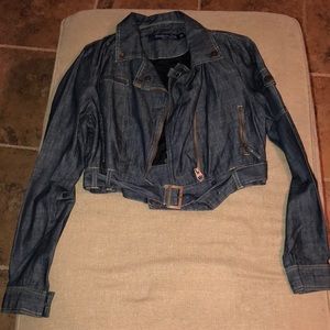 Dark wash denim jacket